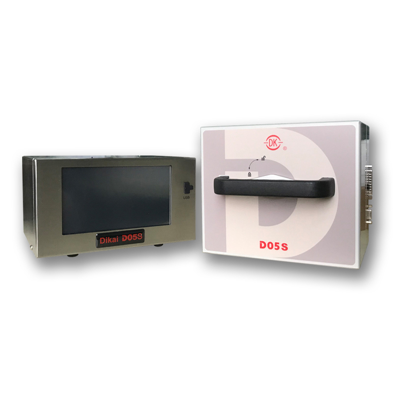 Dikai D05S Imprimante à transfert thermique automatique avec tête d'impression de 53 mm et longue durée de vie pour l'impression de dates et de codes-barres