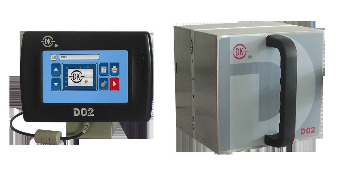 Imprimante à transfert thermique DIKAI D02 avec tête d'impression de 24 mm, 200 DPI et vitesse d'impression de 120 PPM pour emballeuse verticale