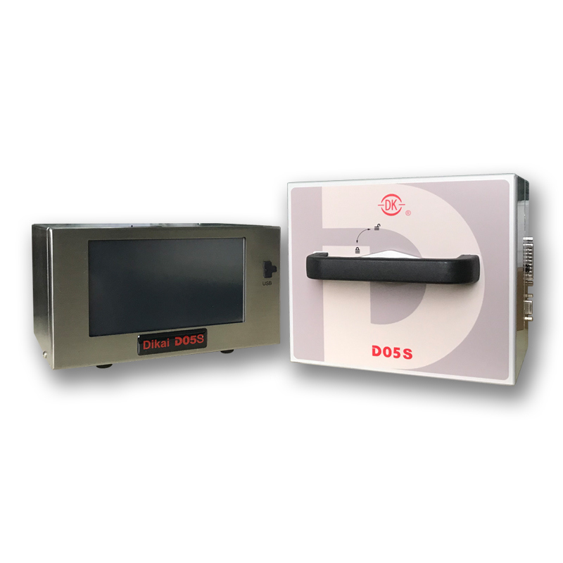 Imprimante à transfert thermique DIKAI D05S 53mm avec alimentation AC100-240V, alimentation en air 6 bars et zone d'impression 53x70mm, machine de codage intelligente