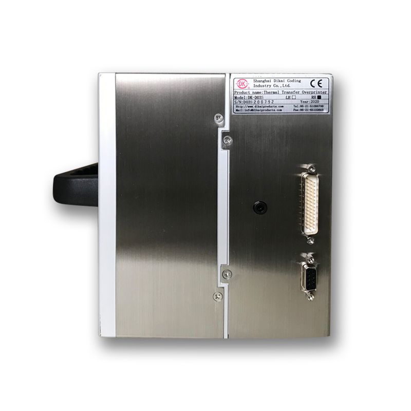Surimprimante à transfert thermique DIKAI D03S avec longue durée de vie USB/RS232/Interface réseau pour l'industrie alimentaire et des boissons